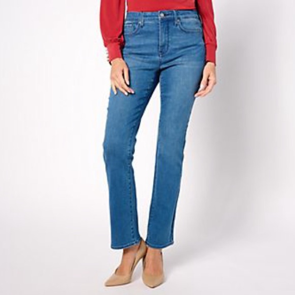 NYDJ High Rise Billie Mini Bootcut Jean Amour Women’s Size 6